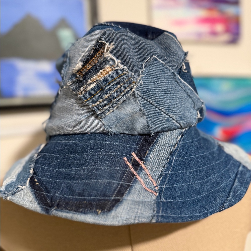 Handmade | Patchwork Denim Bucket Hat